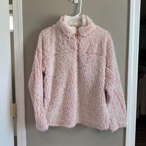 Soft cozy pullover pink size m good condition